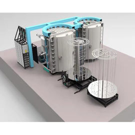 Paslanmaz Çelik Kapı Çerçevesi Aydınlatma Donanımı İçin Yüksek İyonlaşma Hızı PVD Vakum Titanyum Nitrür Kaplama Makinesi