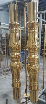 Paslanmaz Çelik Sac PVD Vakum Kaplama Makinesi Altın Dekoratif Asansör Ayna Kaplama Üretim Hattı