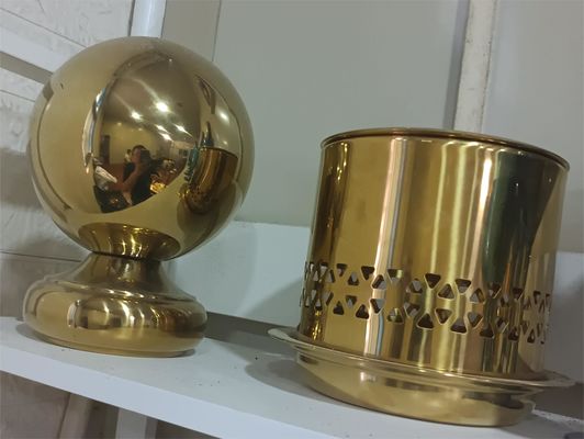 PVD Vakum Kaplama Makinesi, Porselen Yemek Takımı Yıkama Altın Gümüş ve Rose Gold Kaplama İçin Özel Üretim, Çin Malı