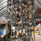 Dikey Yükleme Büyük Paslanmaz Çelik Mobilya Donanımı Vakumlu PVD Altın Kaplama Makinesi
