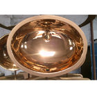 Büyük Kapasiteli Seramik Vitrifiye Lavabo Altın Gül Altın Renkli PVD Kaplama Makinası