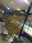Büyük Kapasiteli Çift Odaları Paslanmaz Çelik Boru Boru Parçaları Titanyum Altın Vakum PVD Kaplama Makinesi