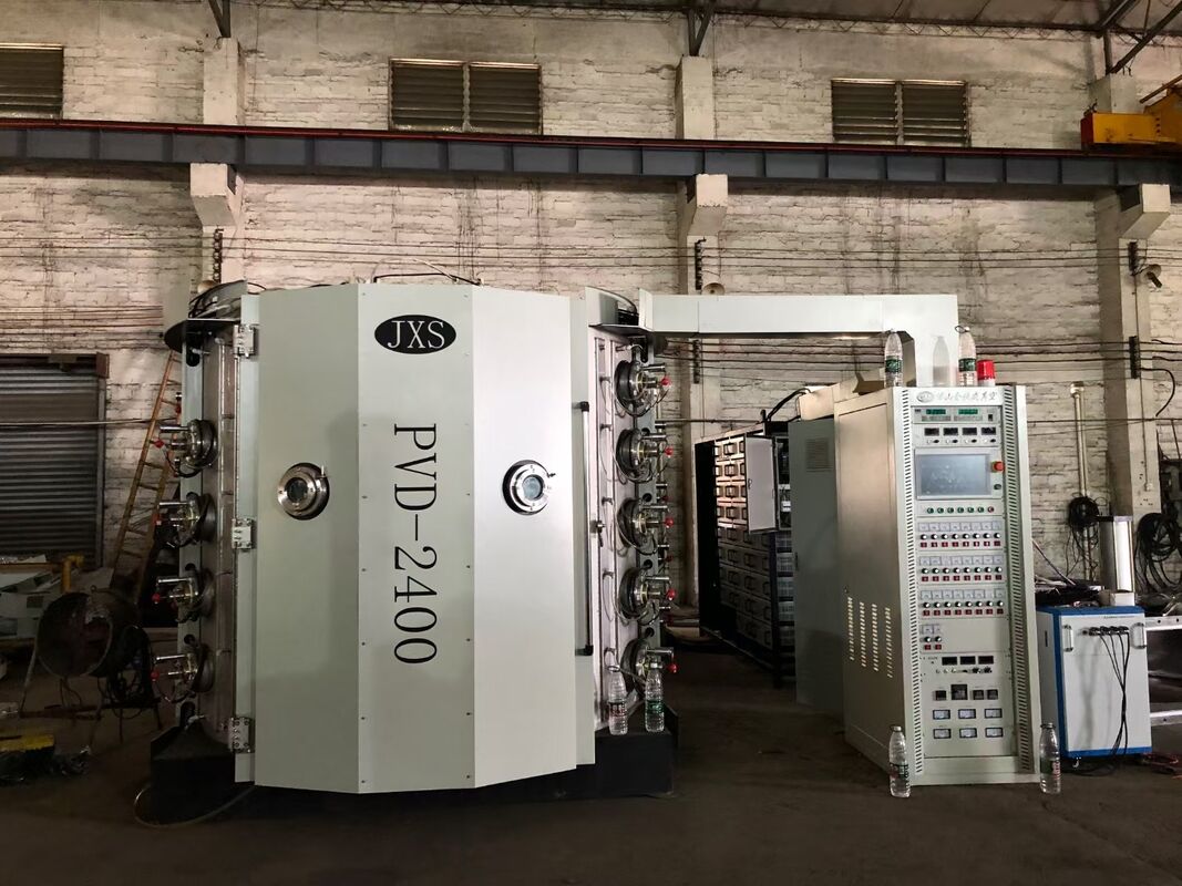 Renkli Dekoratif Kaplama Yumuşak Bitirme ve Tam Otomatik Kontrol ile İçme Camı PVD Kaplama Makinesi