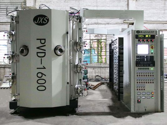 İyi bir fiyat. Yüksek Kaliteli Metal Donanım Altın Gül Altın Mavi Gri Siyah Renk için PVD Vakum Kaplama Makinesi çevrimiçi