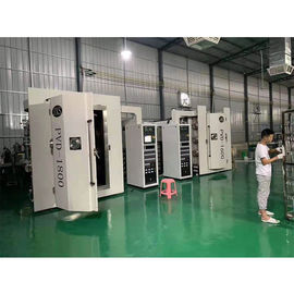Özelleştirilmiş Boyutu Gökkuşağı Mavi Renk Paslanmaz Çelik Egzoz Borusu Çok Ark İyon PVD Vakum Kaplama Makinesi