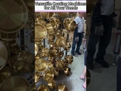 Yüksek Depolama Hızlı Cam Ürün Cam Kristal PVD Vakum Kaplama Makinesi Altın Rengi İçin